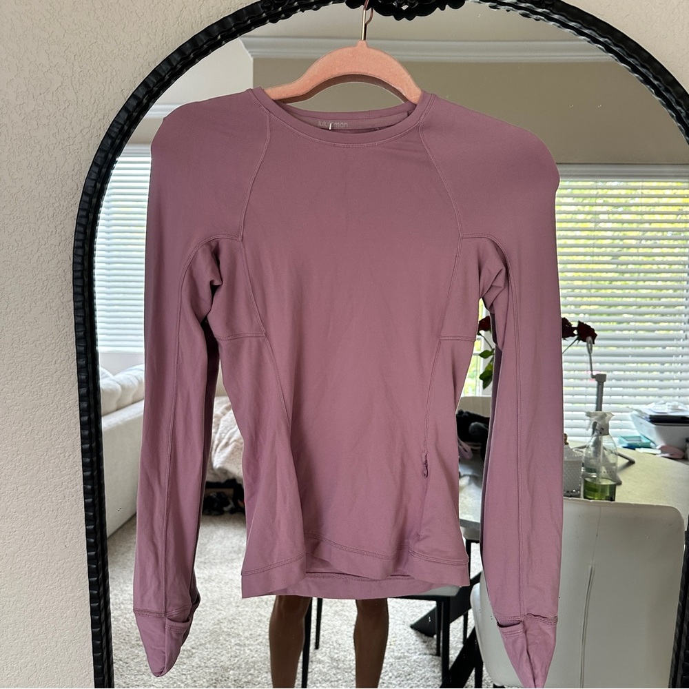 Lululemon Purple Long Sleeve Athletic Top size 4